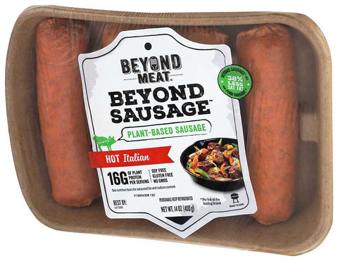 Beyond Meat Hot Italian Sausage, 14 Ounce -- 8 per case