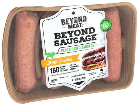 Beyond Meat Beyond Sausage Brat Original Flavor Plant Based Sausage, 14 Ounce -- 8 per case