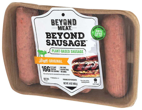 Beyond Meat Beyond Sausage Brat Original Flavor Plant Based Sausage, 14 Ounce -- 8 per case