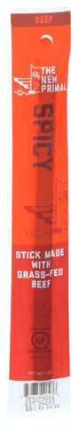 The New Primal Grass Fed Spicy Beef Meat Stick, 1 Ounce -- 20 per case