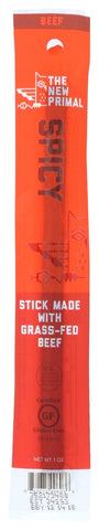 The New Primal Grass Fed Spicy Beef Meat Stick, 1 Ounce -- 20 per case
