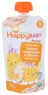 Happy Baby Organic Stage 3 Chick Chick Baby Meal, 4 Ounce -- 16 per case.