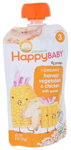 Happy Baby Organic Stage 3 Chick Chick Baby Meal, 4 Ounce -- 16 per case.