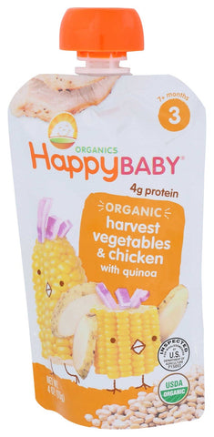 Happy Baby Organic Stage 3 Chick Chick Baby Meal, 4 Ounce -- 16 per case.