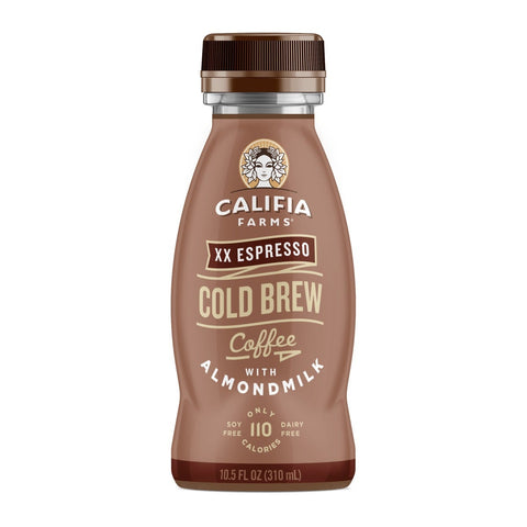 Califia Farms XX Espresso Cold Brew Iced Coffee with Almond Milk, 10.5 Fluid Ounce -- 8 per case