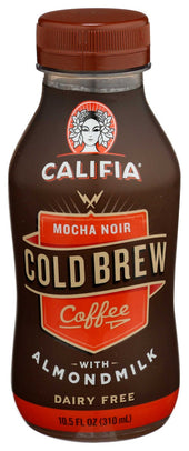 Califia Farms Mocha Noir Cold Brew Coffee with Almond Milk, 10.5 Fluid Ounce -- 8 per case