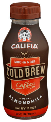 Califia Farms Mocha Noir Cold Brew Coffee with Almond Milk, 10.5 Fluid Ounce -- 8 per case