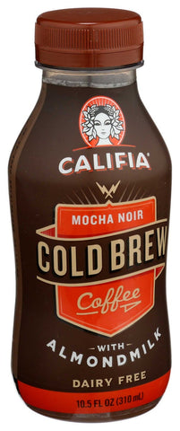 Califia Farms Mocha Noir Cold Brew Coffee with Almond Milk, 10.5 Fluid Ounce -- 8 per case