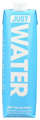 Just Water 100 Percent Spring Water, 33.8 Fluid Ounce -- 12 per case