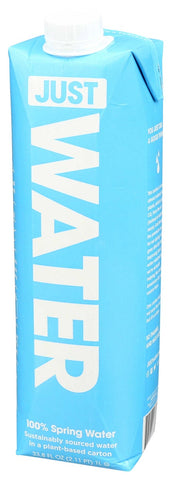 Just Water 100 Percent Spring Water, 33.8 Fluid Ounce -- 12 per case
