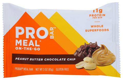 Probar Organic Peanut Butter Chocolate Chip Bar, 3 Ounce -- 12 per case.