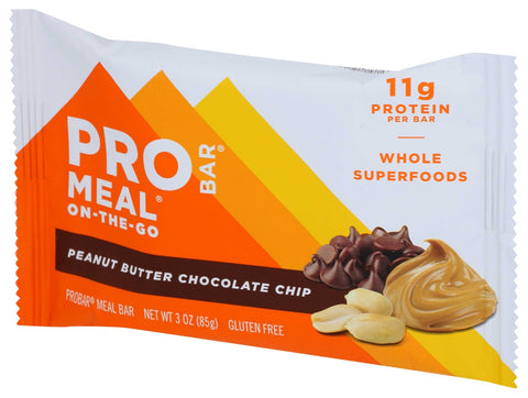 Probar Organic Peanut Butter Chocolate Chip Bar, 3 Ounce -- 12 per case.