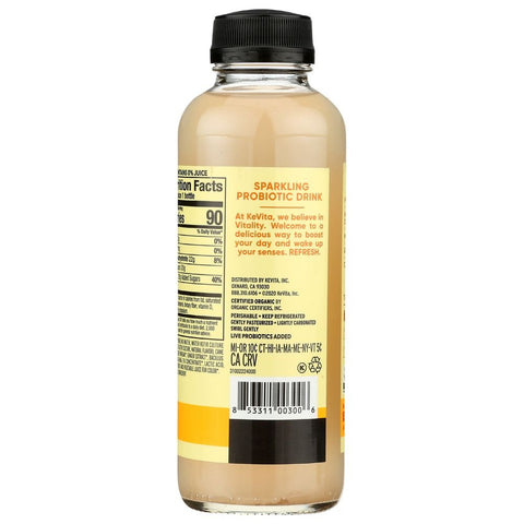 Kevita Organic Lemon Ginger Sparkling Probiotic Drink, 15.2 Fluid Ounce -- 6 per case