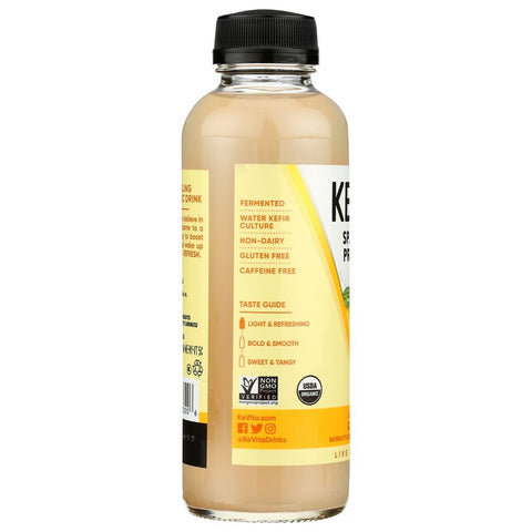 Kevita Organic Lemon Ginger Sparkling Probiotic Drink, 15.2 Fluid Ounce -- 6 per case