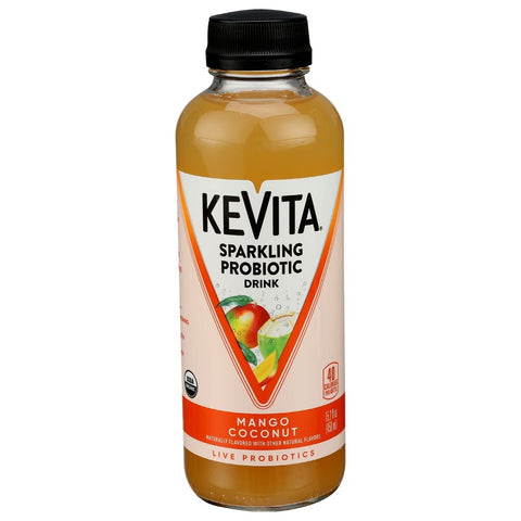 Kevita Organic Mango Coconut Sparkling Probiotic Drink, 15.2 Fluid Ounce -- 6 per case