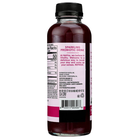Kevita Organic Pomegranate Sparkling Probiotic Drink, 15.2 Fluid Ounce -- 6 per case