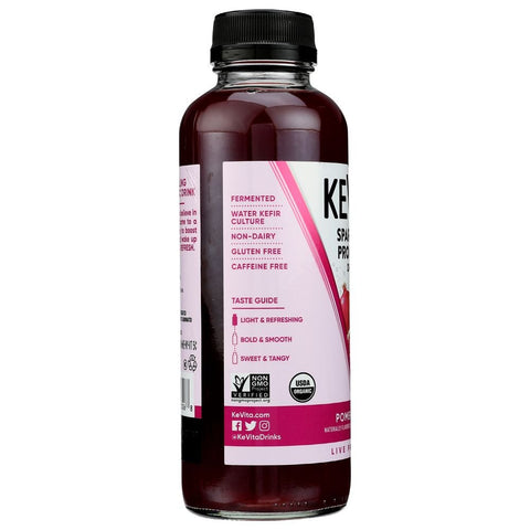 Kevita Organic Pomegranate Sparkling Probiotic Drink, 15.2 Fluid Ounce -- 6 per case