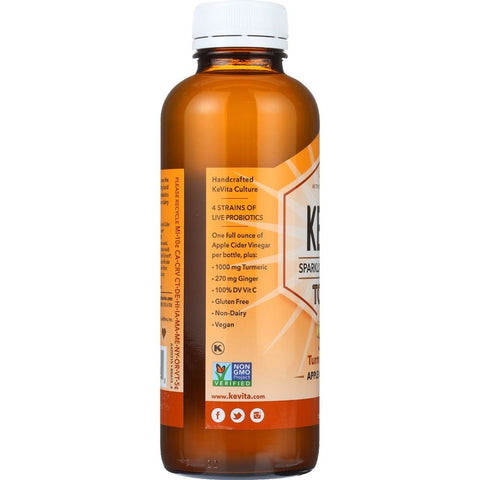 Kevita Organic Turmeric Ginger Sparkling Probiotic Drink, 15.2 Fluid Ounce -- 6 per case