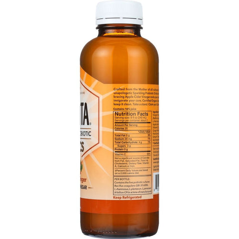 Kevita Organic Turmeric Ginger Sparkling Probiotic Drink, 15.2 Fluid Ounce -- 6 per case
