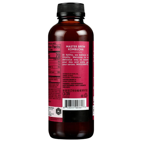 Kevita Organic Tart Cherry Master Brew Kombucha, 15.2 Fluid Ounce -- 6 per case