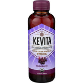 Kevita Organic Elderberry Cleansing Probiotic Apple Cider Vinegar Tonic, 15.2 Fluid Ounce -- 6 per case