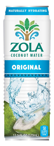 Zola Fruits of the World Original Coconut Water, 17.5 Fluid Ounce -- 12 per case.