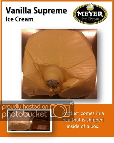 Eros 10 Percent Vanilla Supreme Soft Serve Ice Cream, 2.33 Gallon.