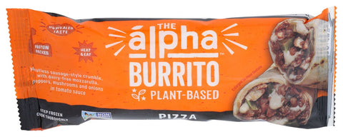Alpha Foods 100 Percent Plant Based Pizza Burrito, 5 Ounce -- 12 per case