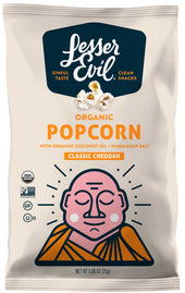 LesserEvil Organic Himalayan Gold Popcorn, 0.88 Ounce -- 18 per case