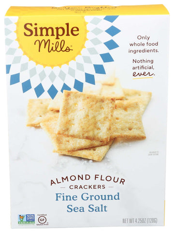 Simple Mills Fine Ground Sea Salt Almond Flour Cracker, 4.25 Ounce -- 6 per case