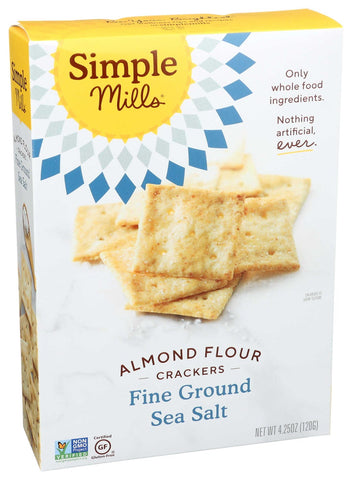 Simple Mills Fine Ground Sea Salt Almond Flour Cracker, 4.25 Ounce -- 6 per case