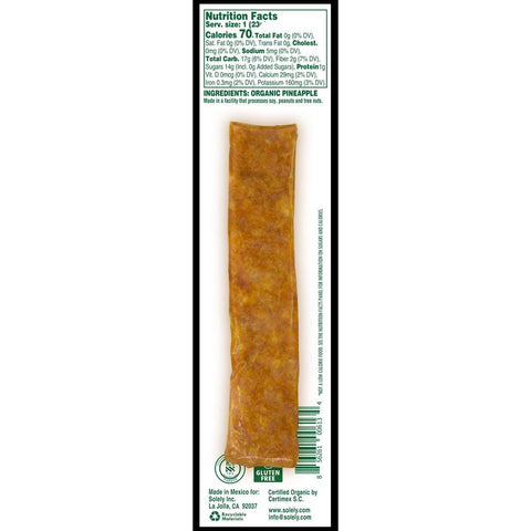 Solely Pineapple Fruit Jerky, 0.8 Ounce -- 72 per case