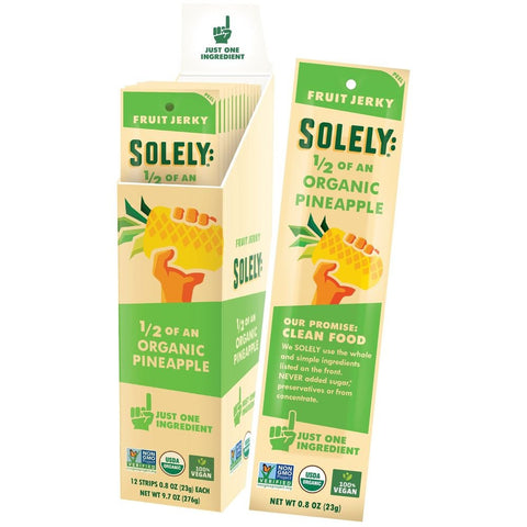 Solely Pineapple Fruit Jerky, 0.8 Ounce -- 72 per case