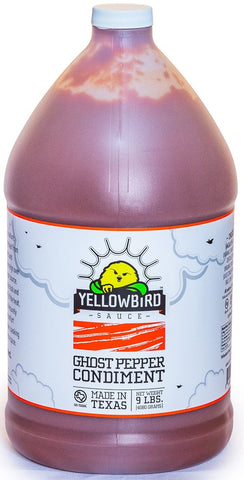 Yellowbird Ghost Pepper Condiment Sauce, 1 Gallon