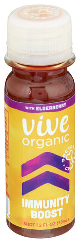 Vive Organic Immunity Boost Elderberry Juice, 2 Fluid Ounce -- 12 per case