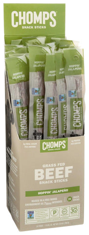 Chomps Hoppin Jalapeno Beef Sticks, 1.15 Ounce -- 24 per case