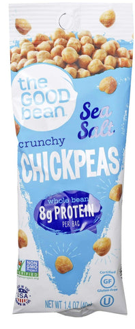 The Good Bean Sea Salt Crunchy Chickpea Snack, 1.4 Ounce - 10 count per pack -- 5 packs per case