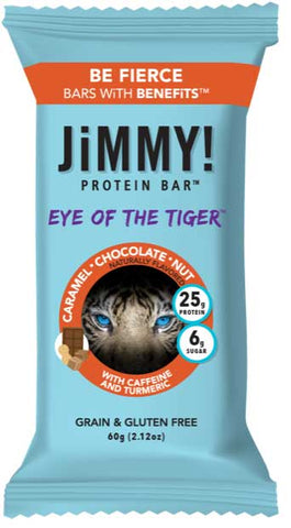 JiMMY Eye of the Tiger Caramel Chocolate Nut Protein Bar, 2.13 Ounce -- 144 per case