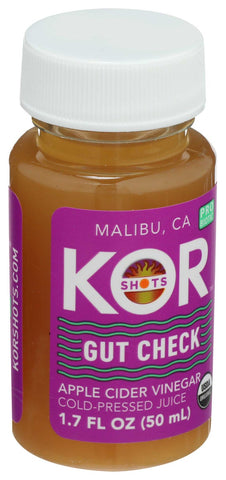 Kor Shots Organic Gut Check Shot, 1.7 Fluid Ounce -- 12 per case
