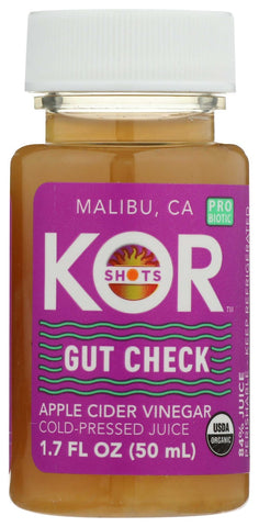 Kor Shots Organic Gut Check Shot, 1.7 Fluid Ounce -- 12 per case