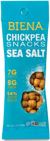 Biena Sea Salt Roasted Chickpea Snacks, 1.2 Ounce -- 40 per case