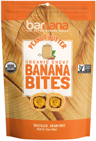 Barnana Peanut Butter Banana Bites, 3.5 Ounce -- 12 per case.