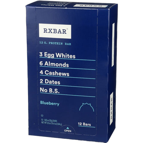 Rxbar Blueberry Protein Bar, 1.83 Ounce -- 12 per case.