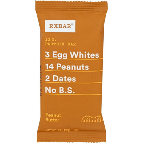 Rxbar Peanut Butter Protein Bar, 1.83 Ounce -- 12 per case.