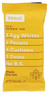 Rx Bar Maple Sea Salt Protein Bar, 1.83 Ounce -- 12 per case.