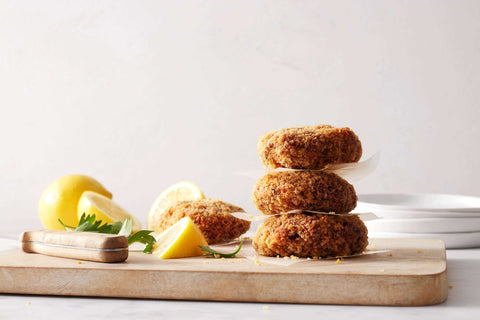 Good Catch Plant Based Breaded Crab Cakes, 80 Ounce -- 2 per case
