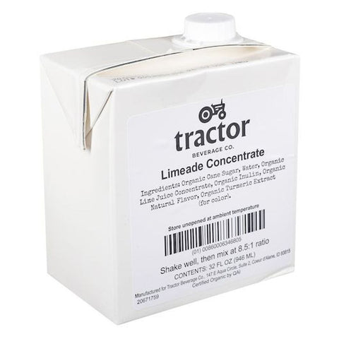 Tractor Organic Limeade Beverage Concentrate, 32 Ounce -- 12 per case