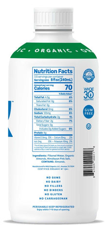 Malk Organic Unsweetened Pure Almond Milk, 28 Fluid Ounce -- 6 per case