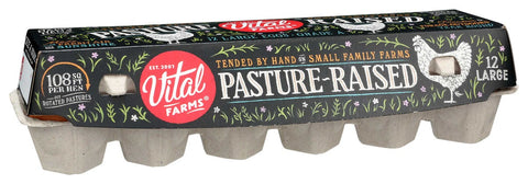 Alfresco Eggs Pasture Raised Large Grade A Eggs - 12 per pack -- 15 packs per case.