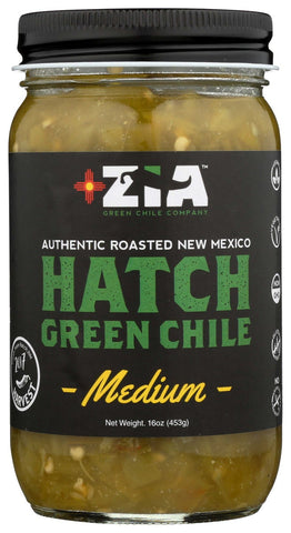 Zia Green Chile Company Medium Hatch Green Chile, 16 Ounce -- 6 per case